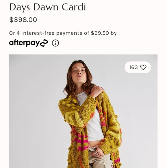 SOLD New $398 Days Dawn Cardi by Free People - Picture 5 of 6